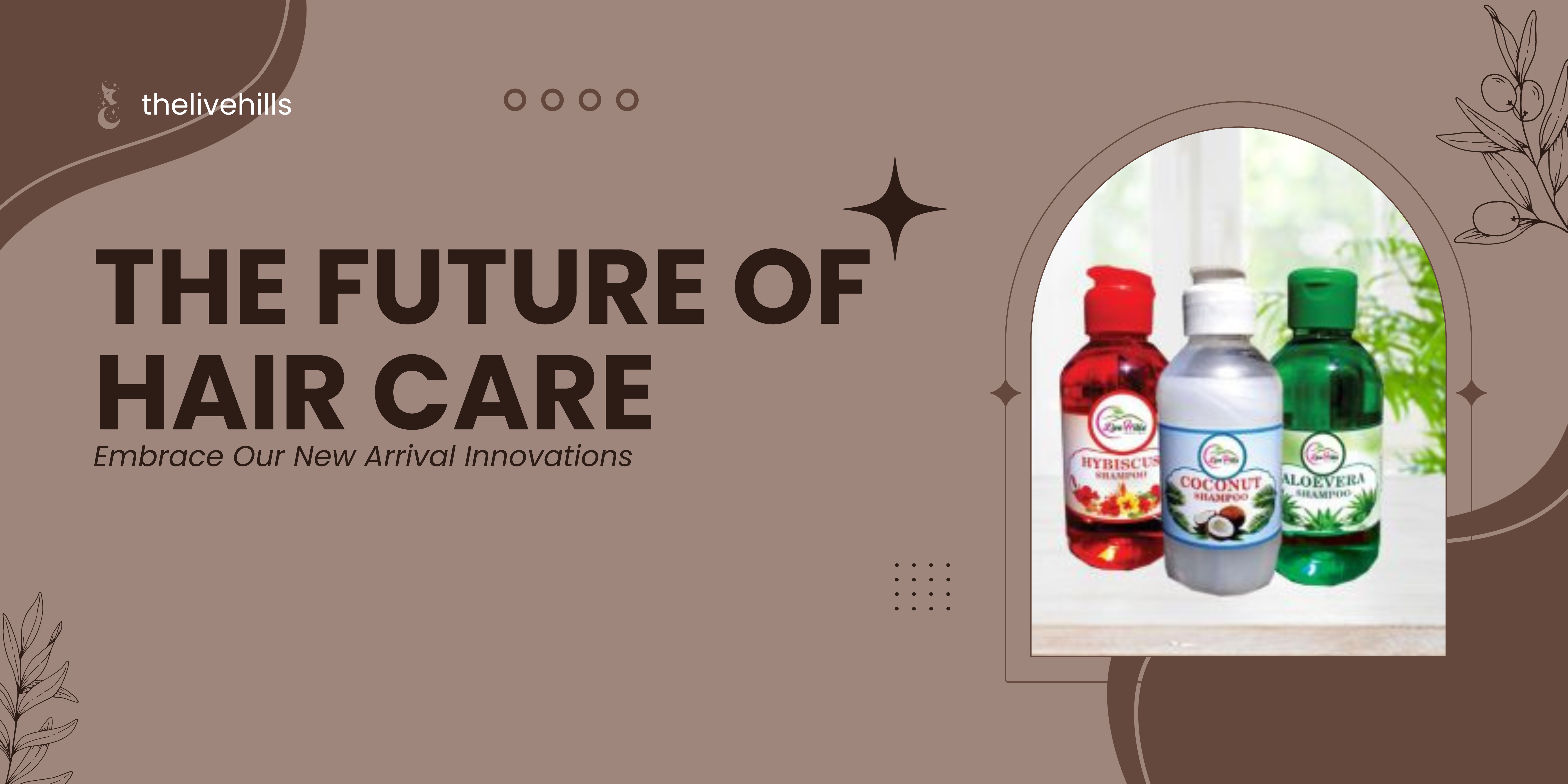 Brown Aesthetic New Arrival Skincare Banner Landscape